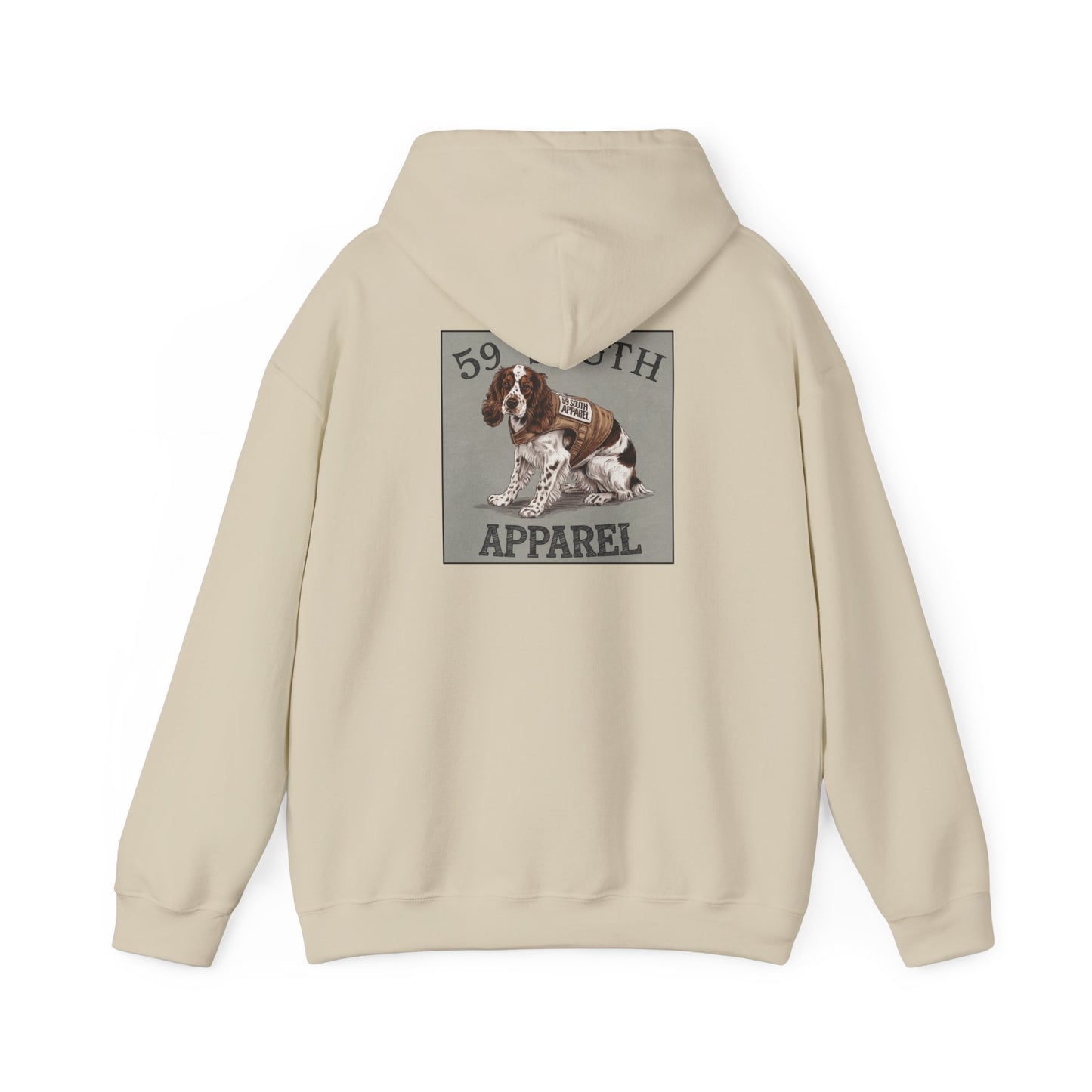 South 59 Unisex Hooded Sweatshirt - Spaniel W Vest