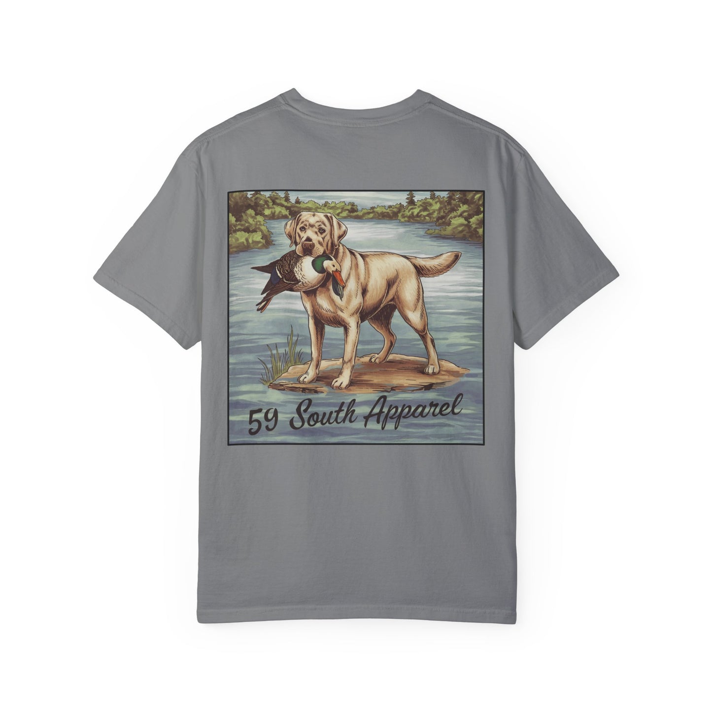 Vintage Style T-Shirt - Lab W Duck Design