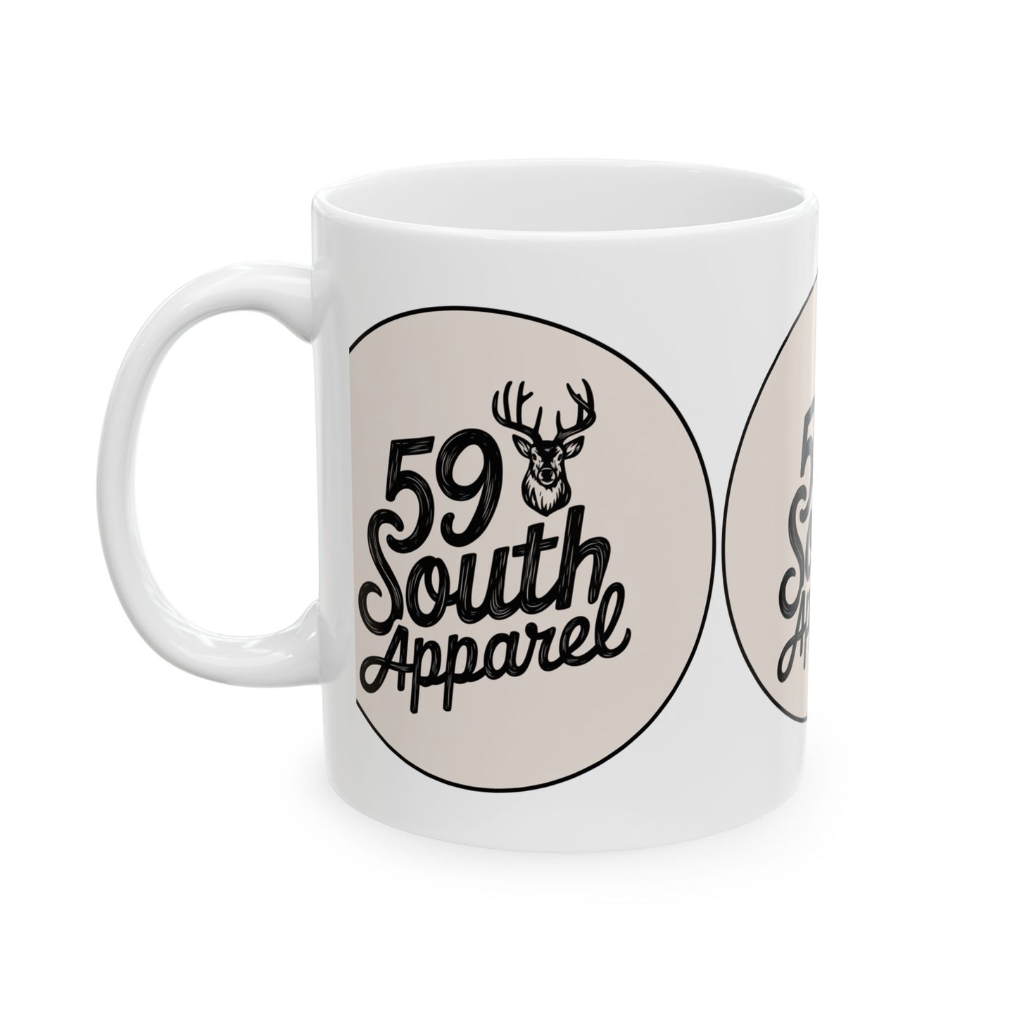 South 59 Apparel Ceramic Coffee Mug - Buck Design