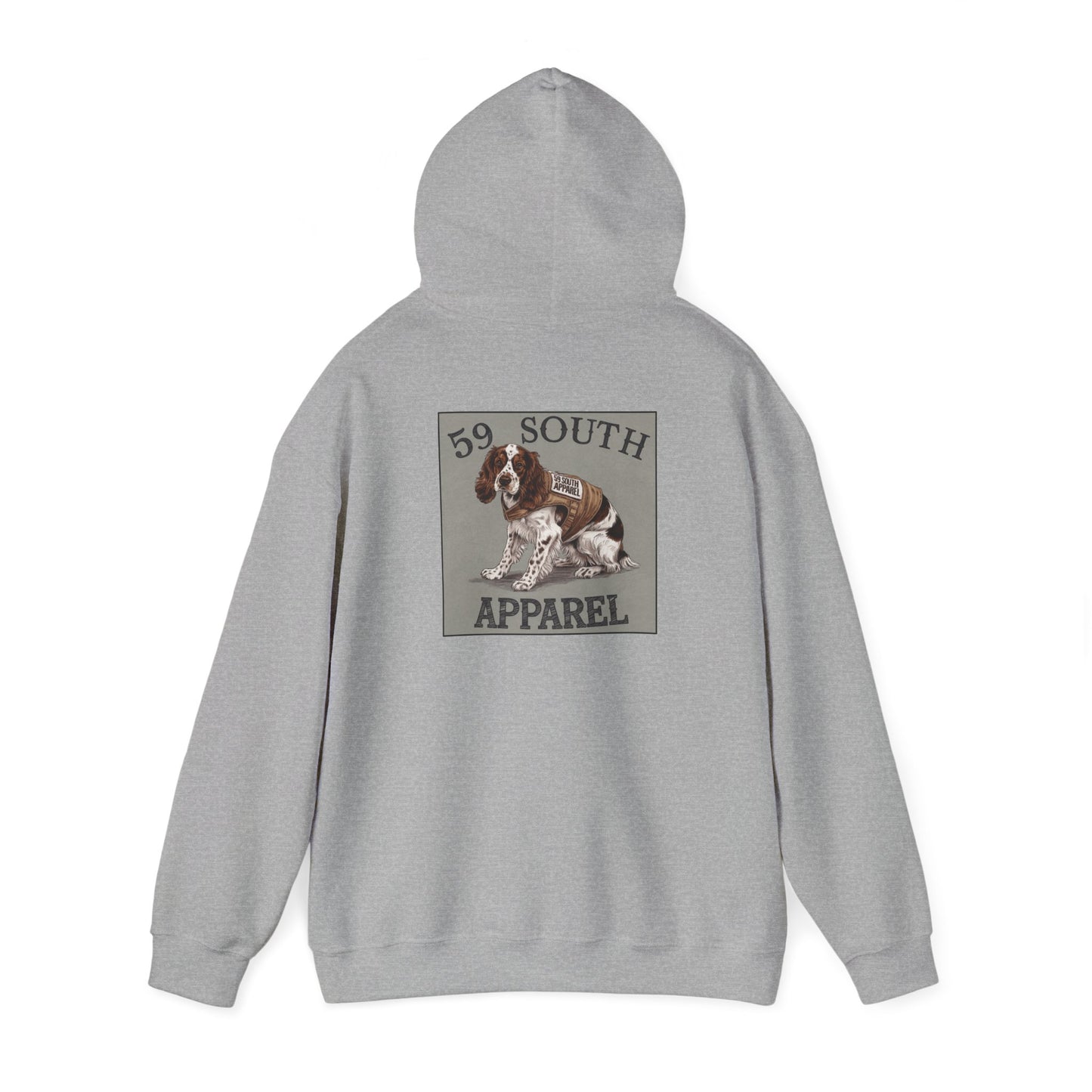 South 59 Unisex Hooded Sweatshirt - Spaniel W Vest