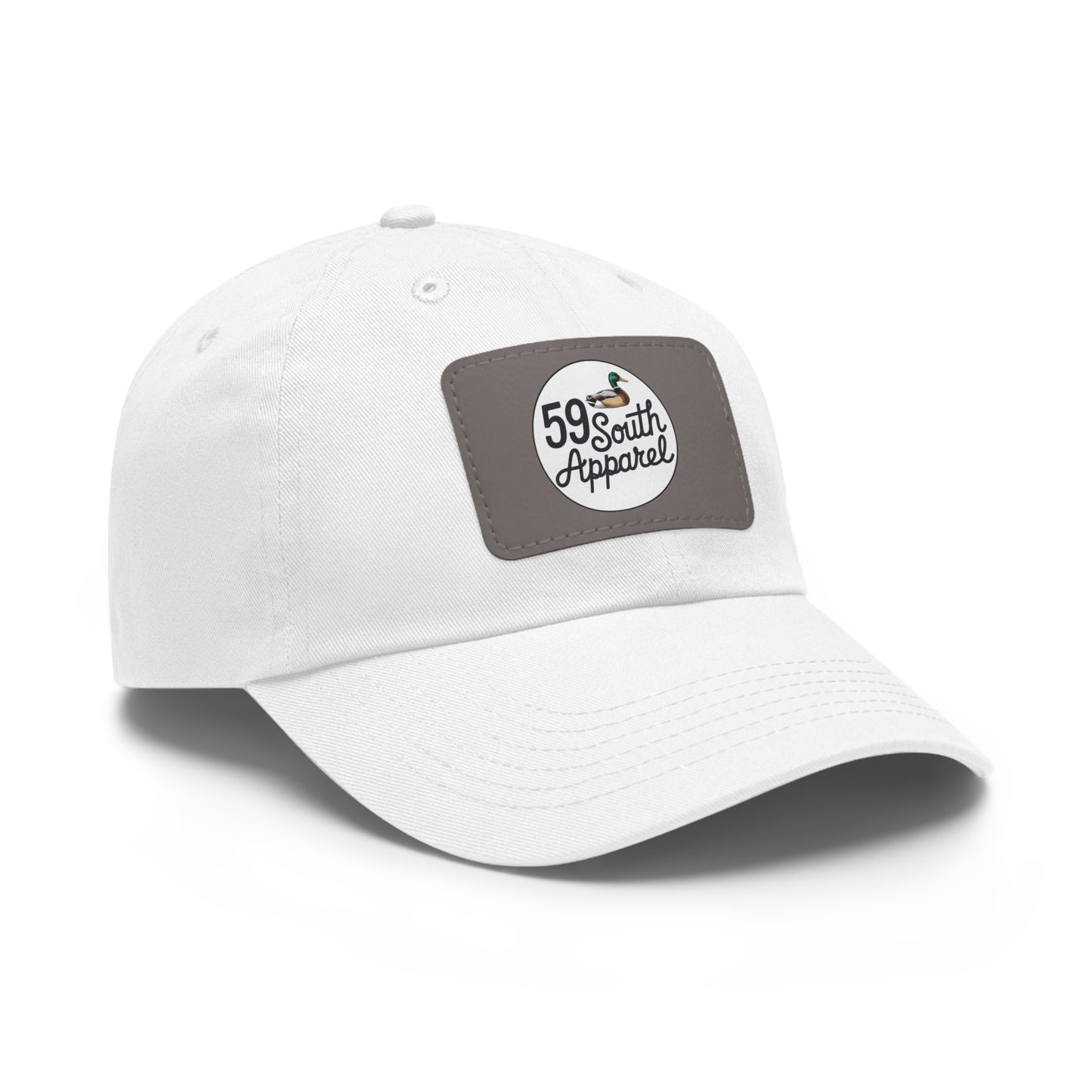Hat with Leather Patch | 59 South Apparel Small Mallard Design