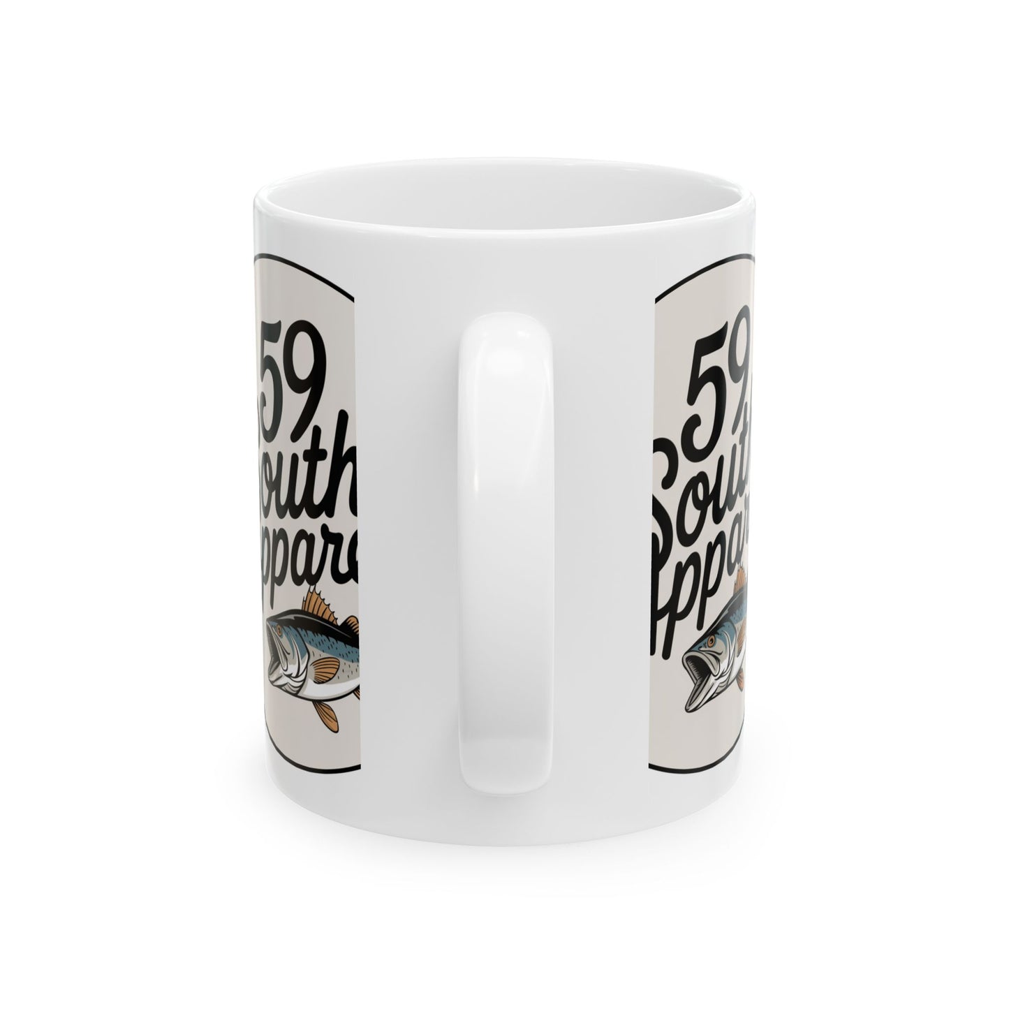 59 South Apparel Ceramic Coffee Mug - Fish Design