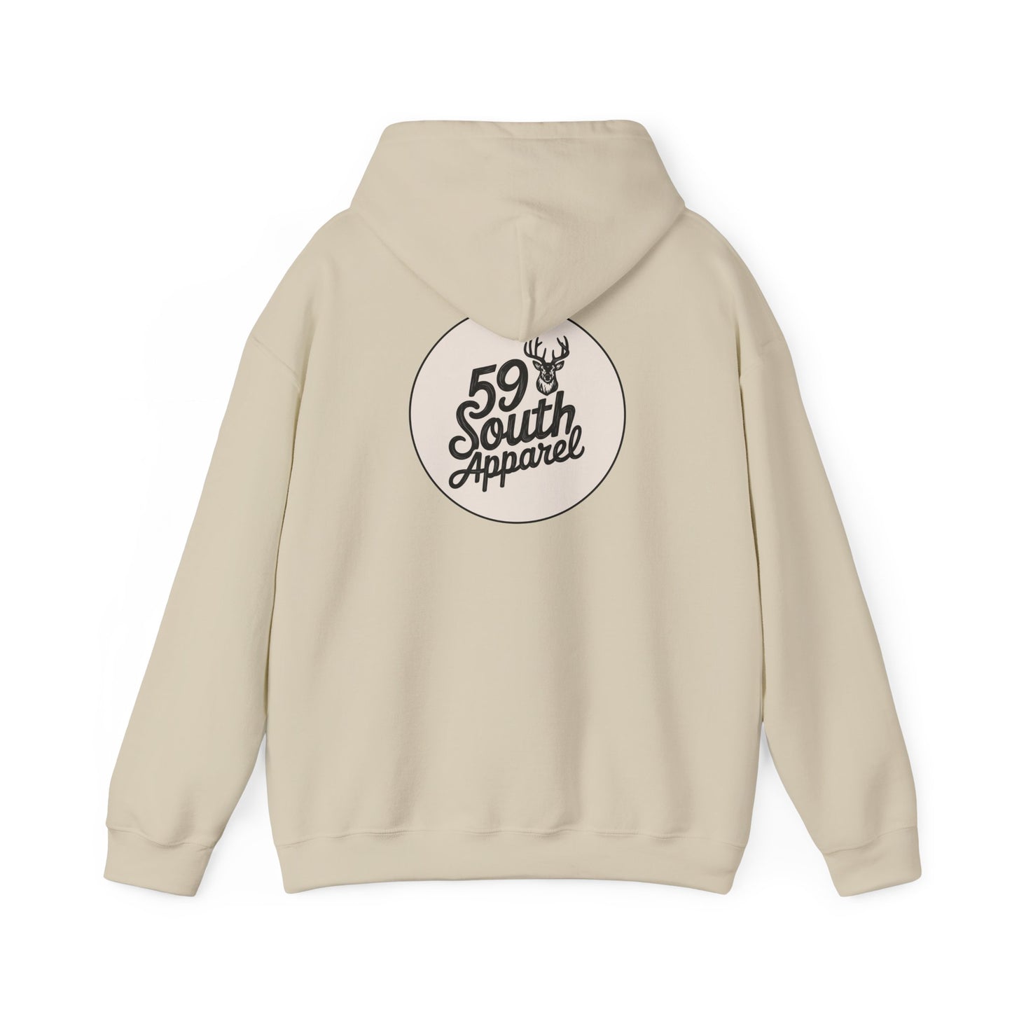 South 59 Unisex Hooded Sweatshirt - Buck Logo