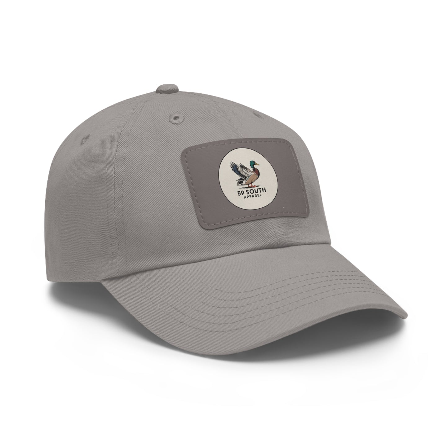 Hat with Leather Patch | 59 South Apparel Mallard Design