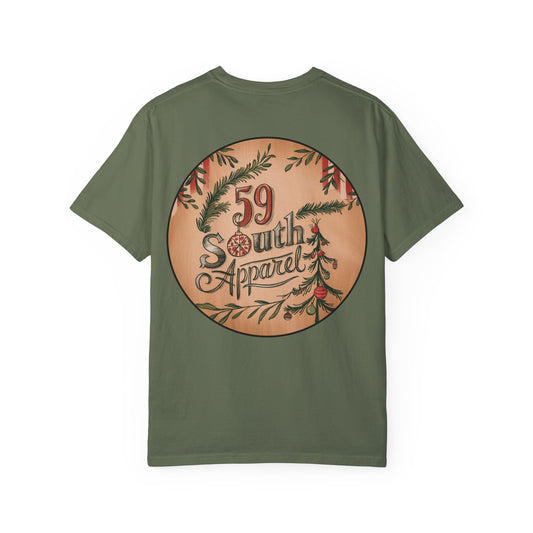Vintage Style T-Shirt - 59 South Apparel Small Christmas Tree