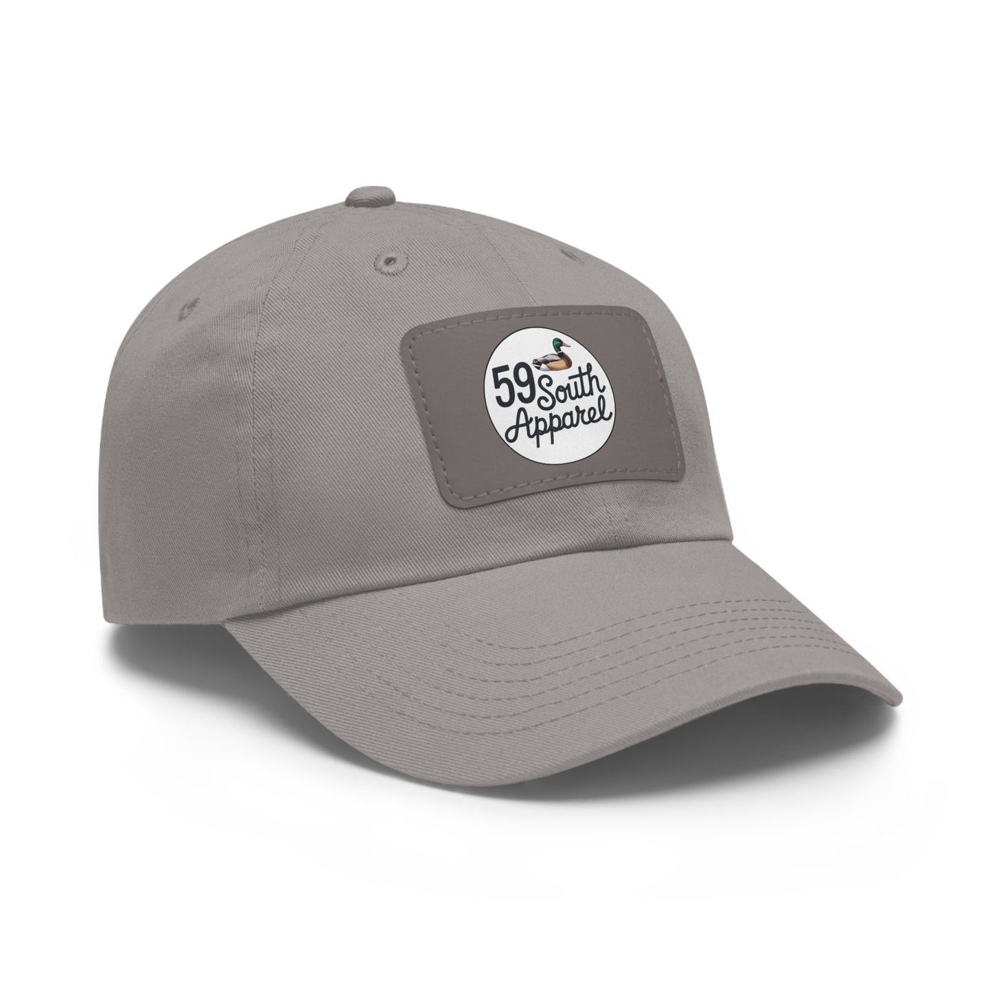 Hat with Leather Patch | 59 South Apparel Small Mallard Design