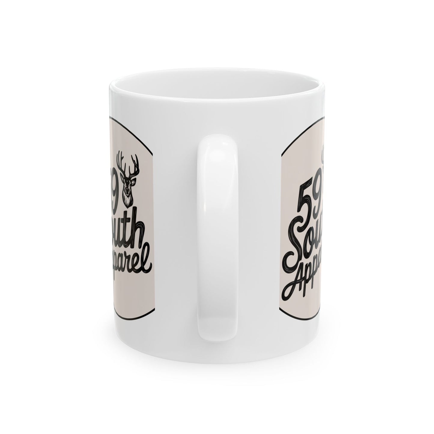 South 59 Apparel Ceramic Coffee Mug - Buck Design