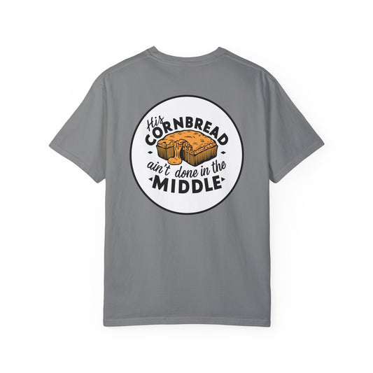 Vintage Style T-Shirt - 'His Cornbread Ain't Done In The Middle' Design