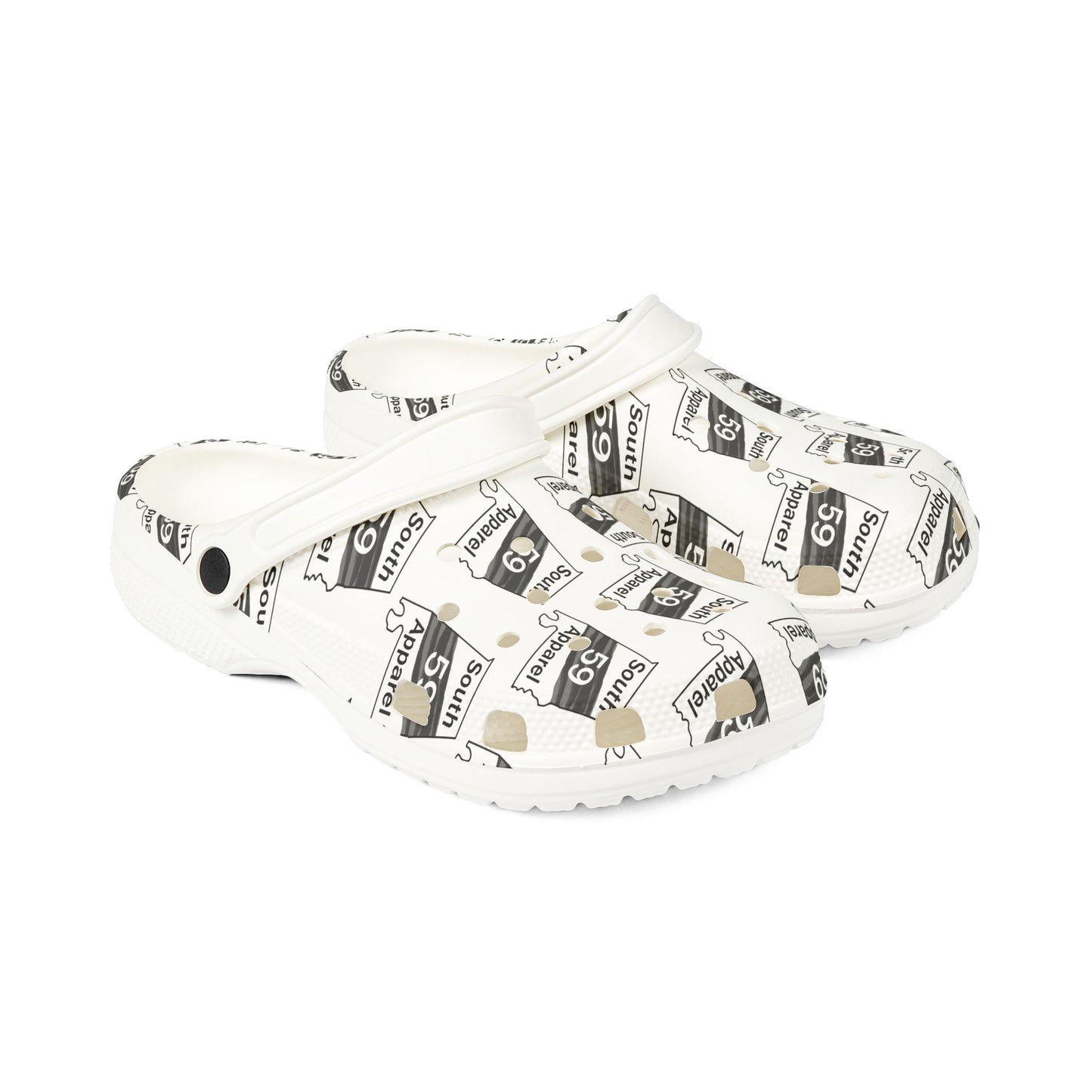 Trendy EVA Foam Rubber Clogs with 59 South Apparel Logo