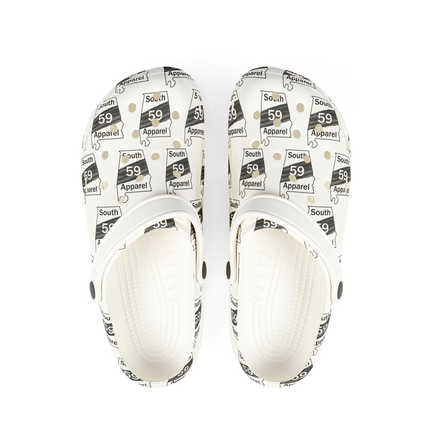 Trendy EVA Foam Rubber Clogs with 59 South Apparel Logo
