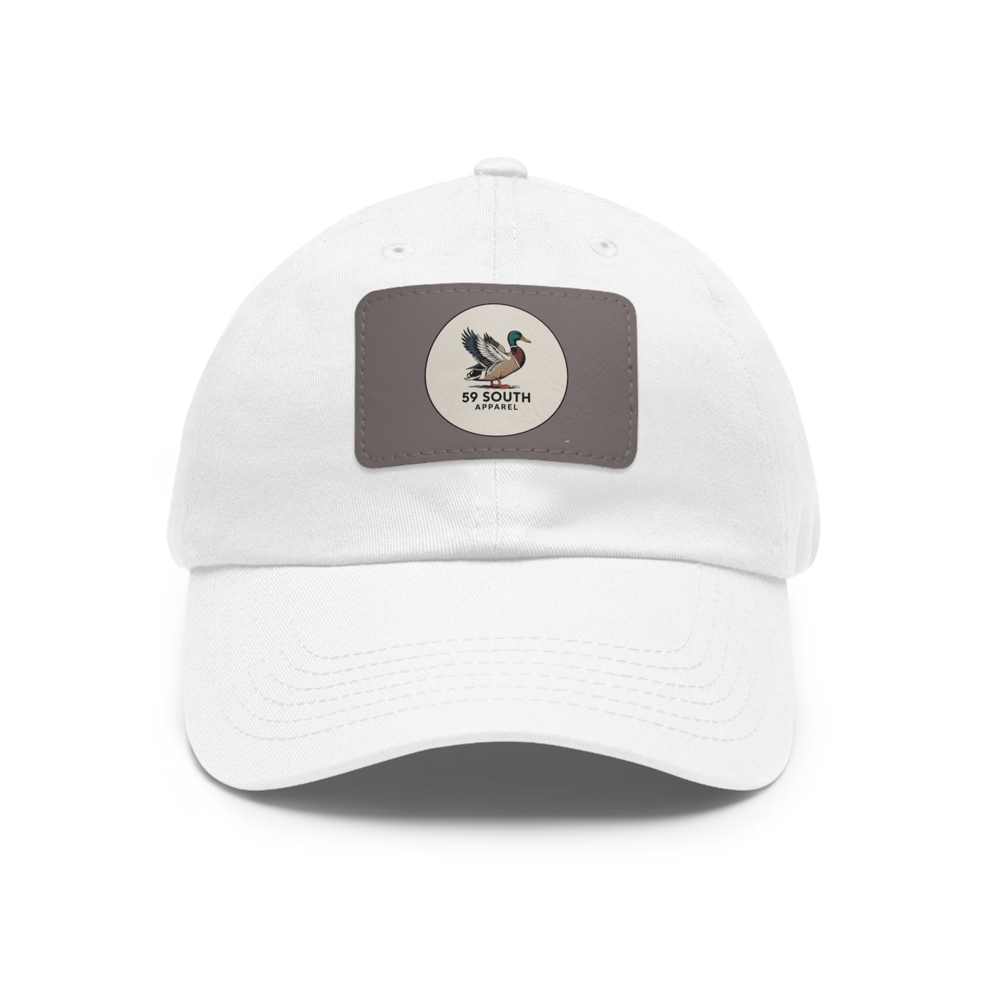 Hat with Leather Patch | 59 South Apparel Mallard Design
