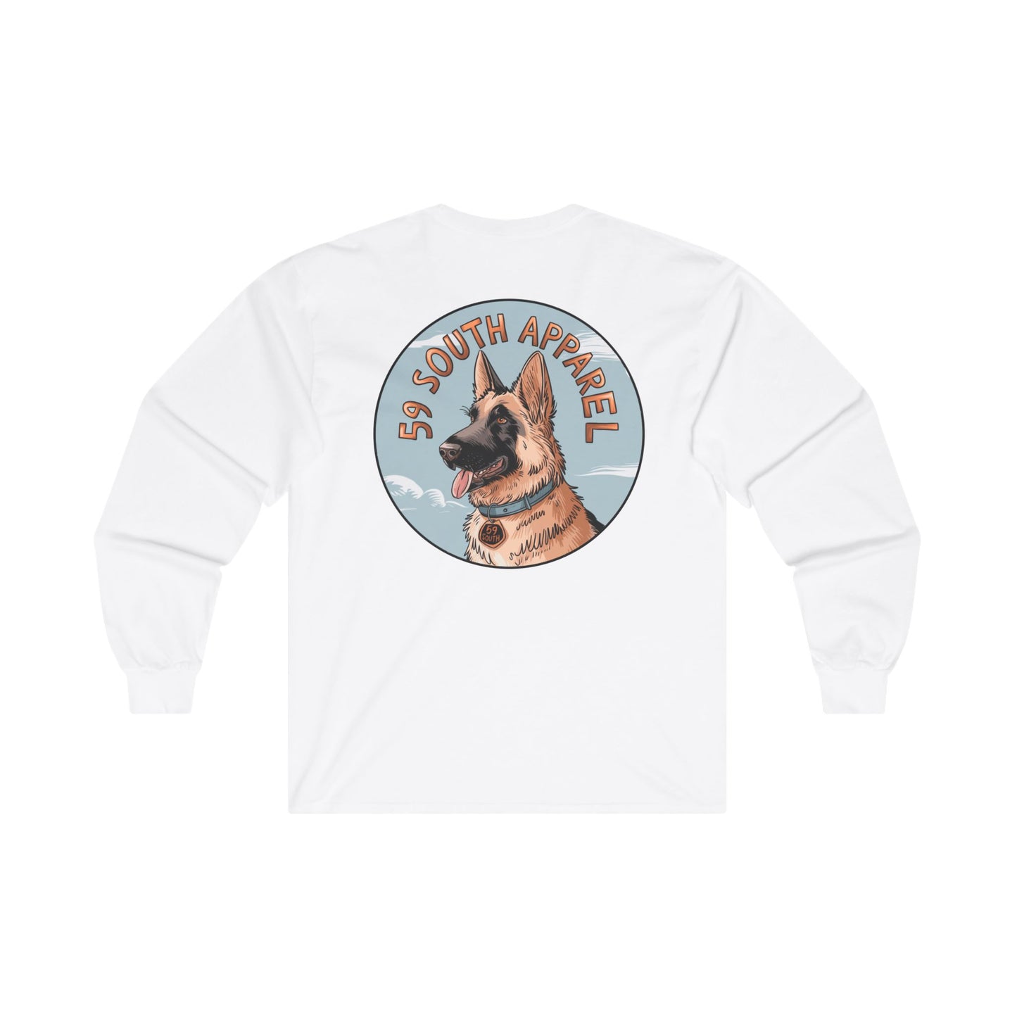 Unisex Long Sleeve Tee - 59 South Apparel German Shepard