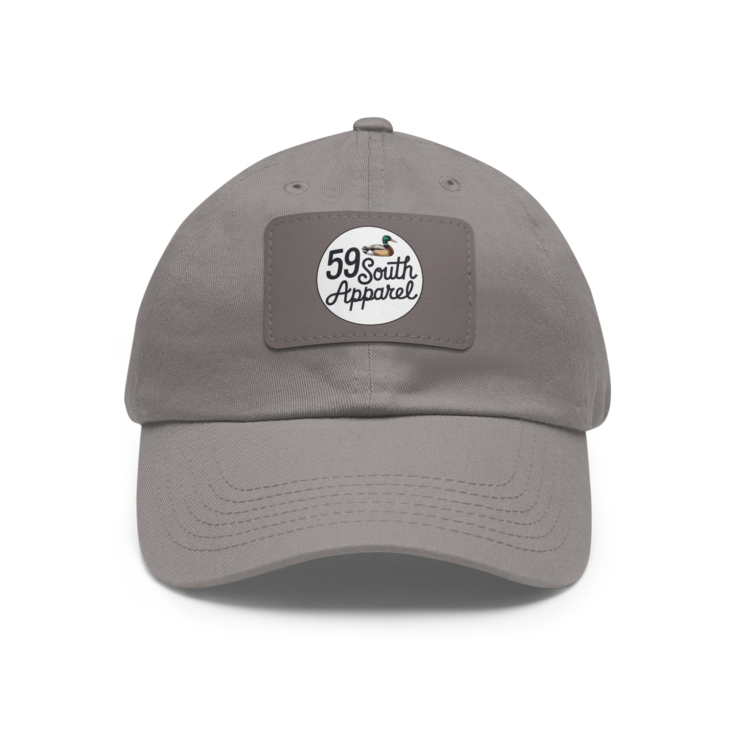 Hat with Leather Patch | 59 South Apparel Small Mallard Design