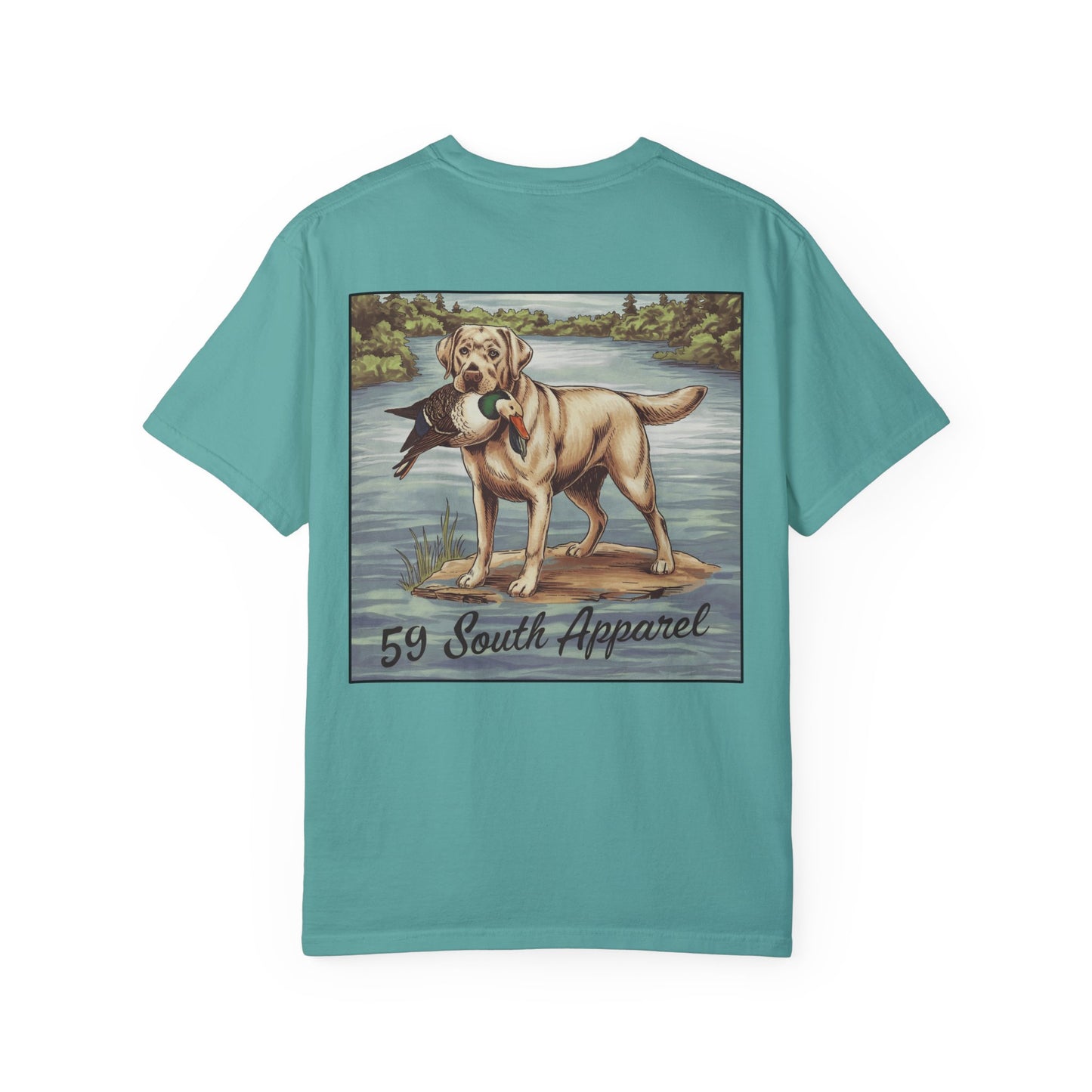 Vintage Style T-Shirt - Lab W Duck Design
