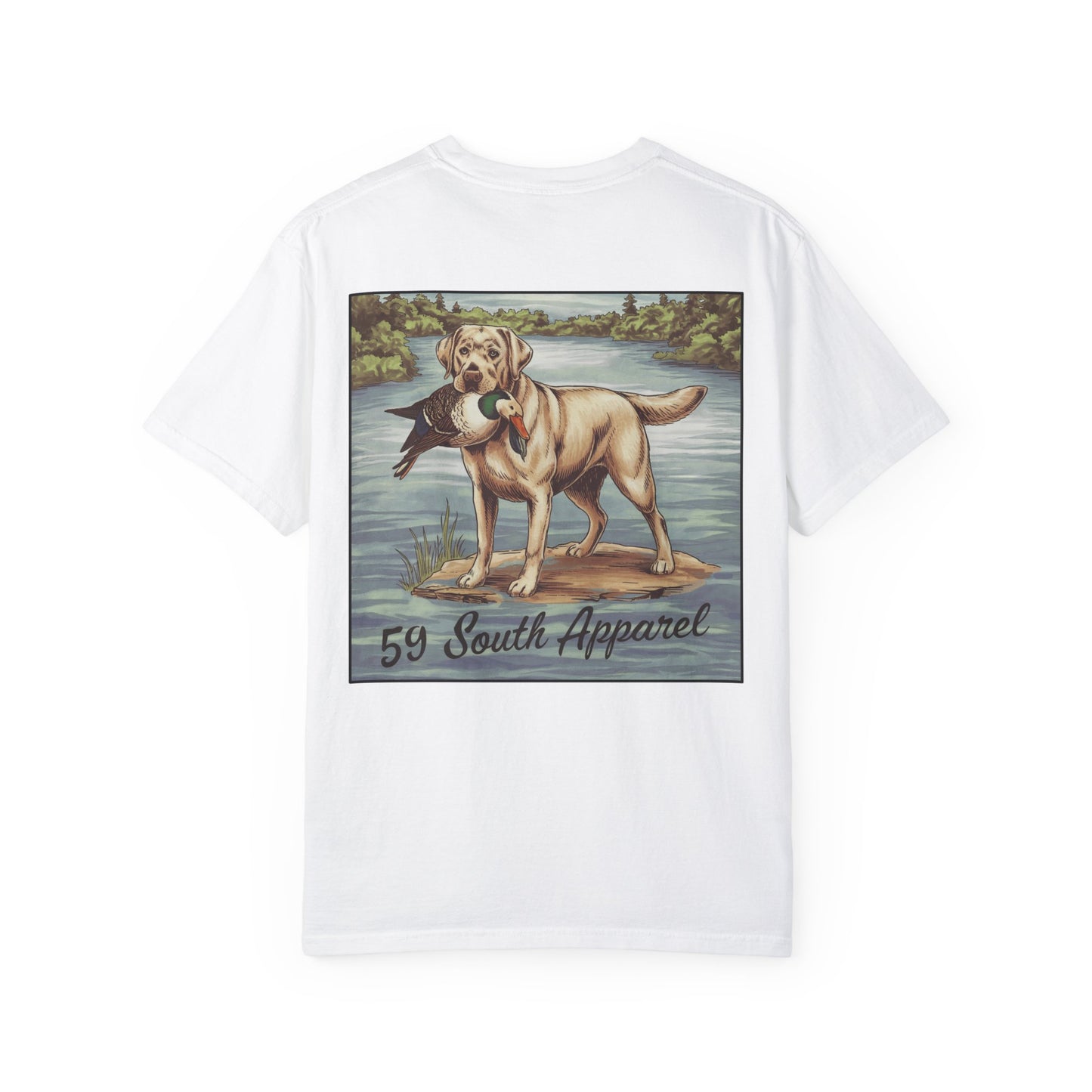 Vintage Style T-Shirt - Lab W Duck Design