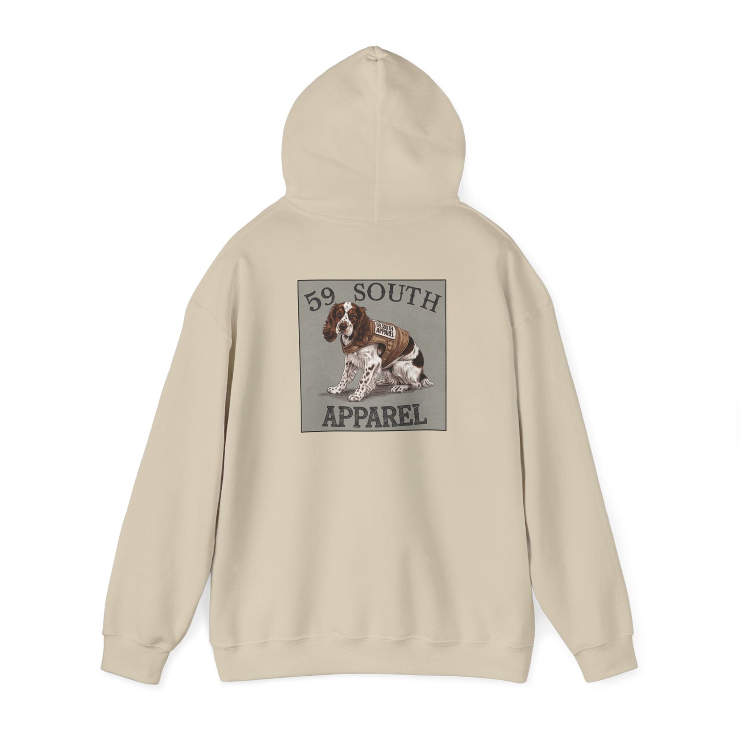 South 59 Unisex Hooded Sweatshirt - Spaniel W Vest