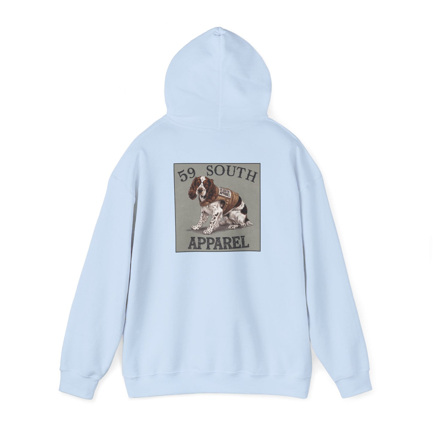 South 59 Unisex Hooded Sweatshirt - Spaniel W Vest