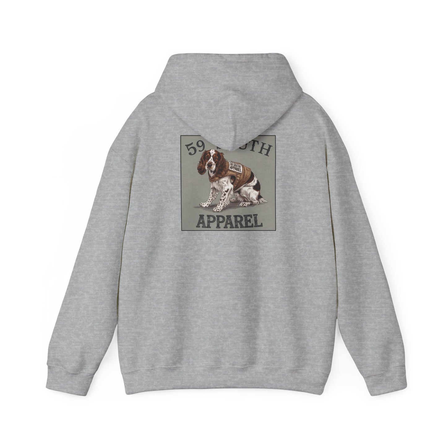 South 59 Unisex Hooded Sweatshirt - Spaniel W Vest