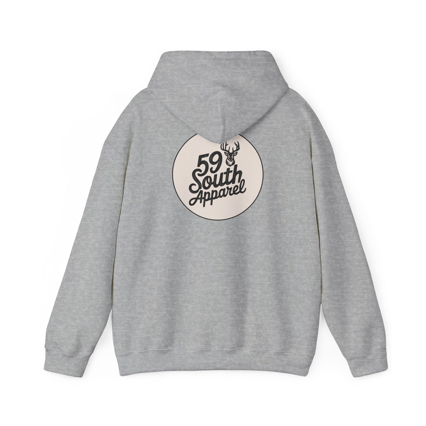 South 59 Unisex Hooded Sweatshirt - Buck Logo