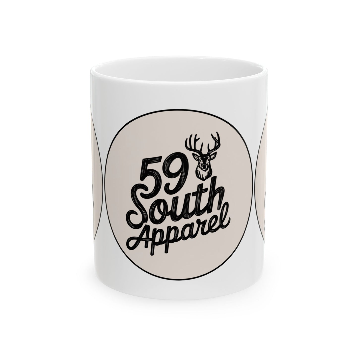 South 59 Apparel Ceramic Coffee Mug - Buck Design
