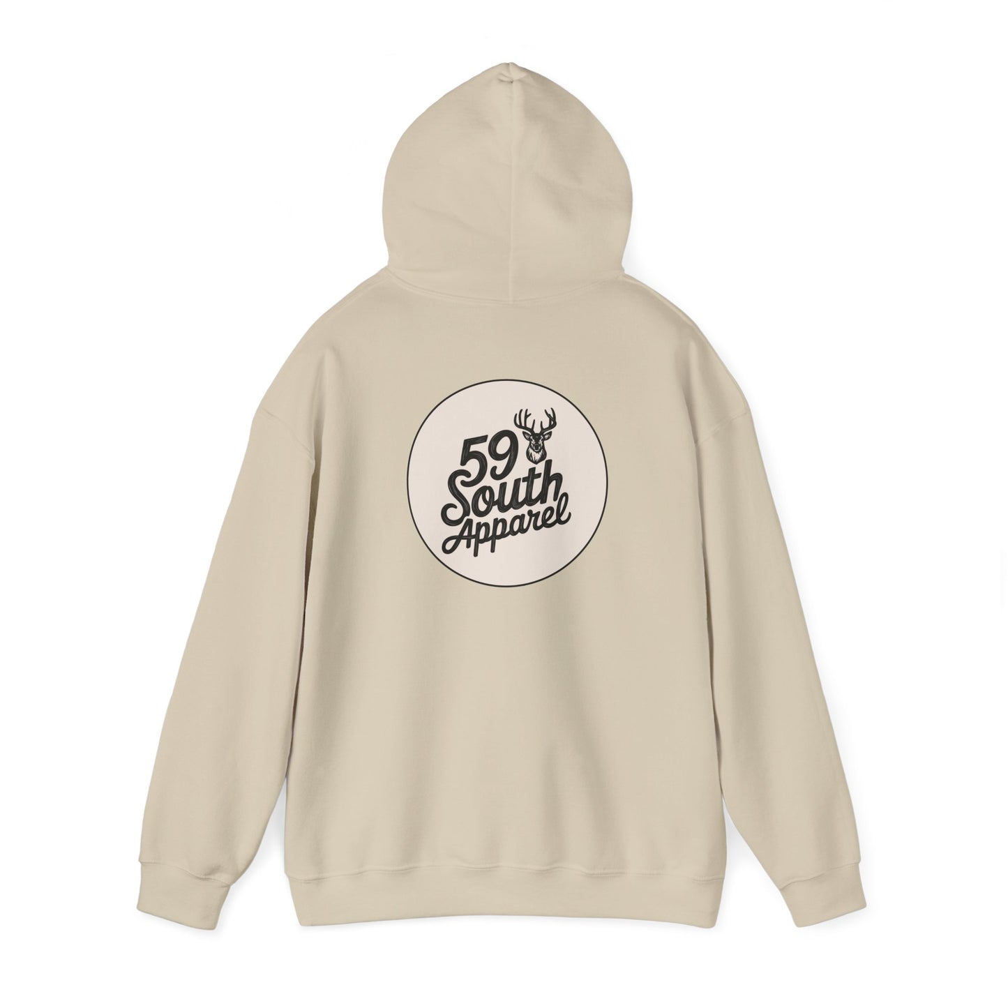 South 59 Unisex Hooded Sweatshirt - Buck Logo