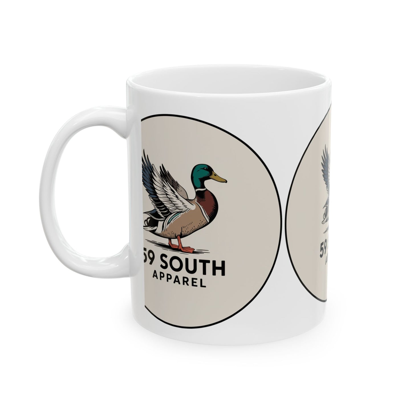 59 South Apparel Ceramic Coffee Mug - Mallard Design