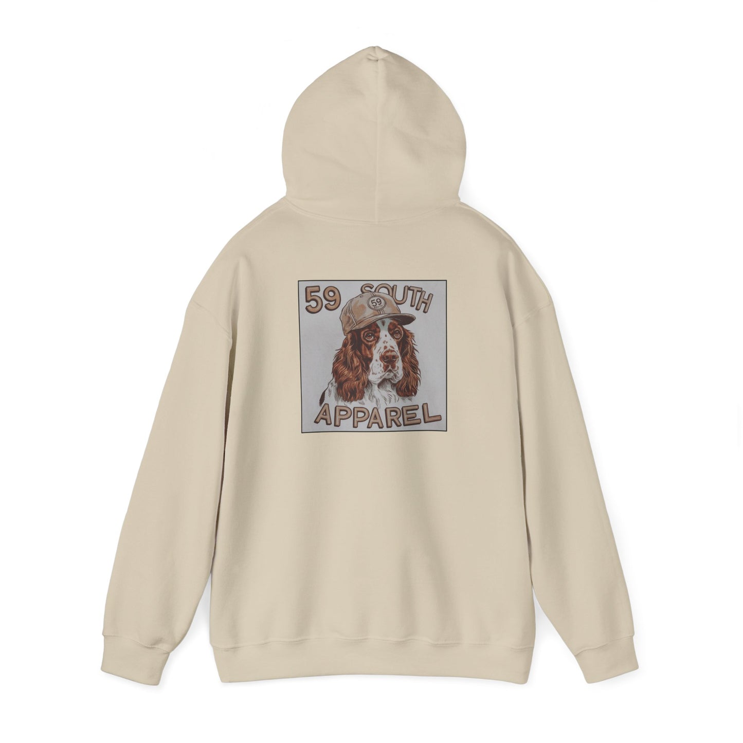 South 59 Unisex Hooded Sweatshirt - Spaniel W Hat