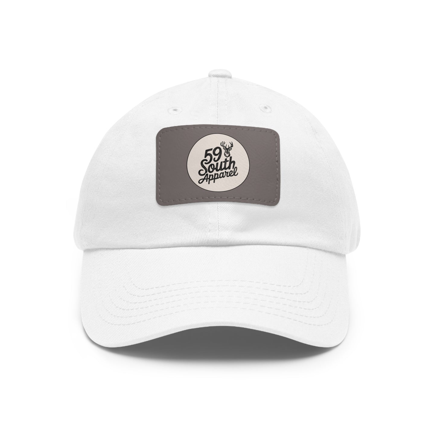 Hat with Leather Patch | 59 South Apparel Buck Design