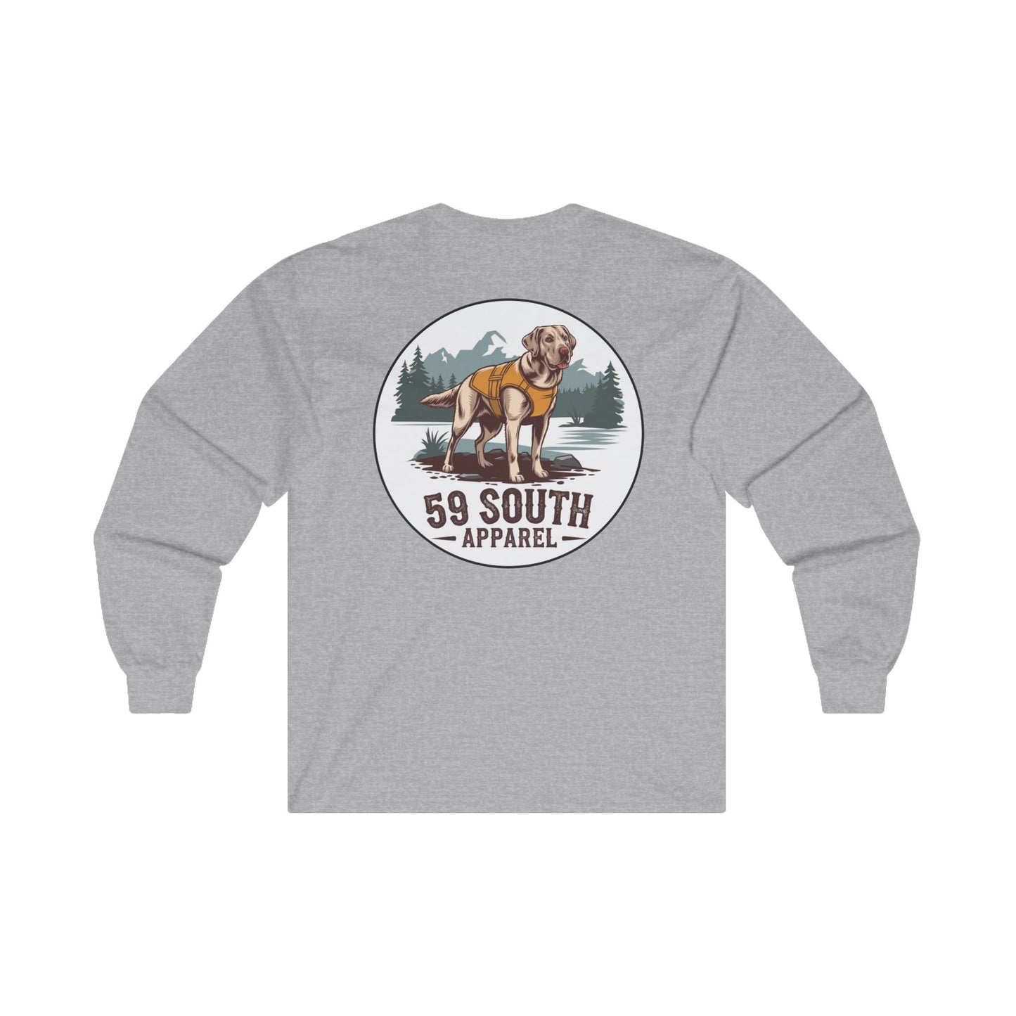 Unisex Long Sleeve Tee - 59 South Apparel Lab w Vest 2