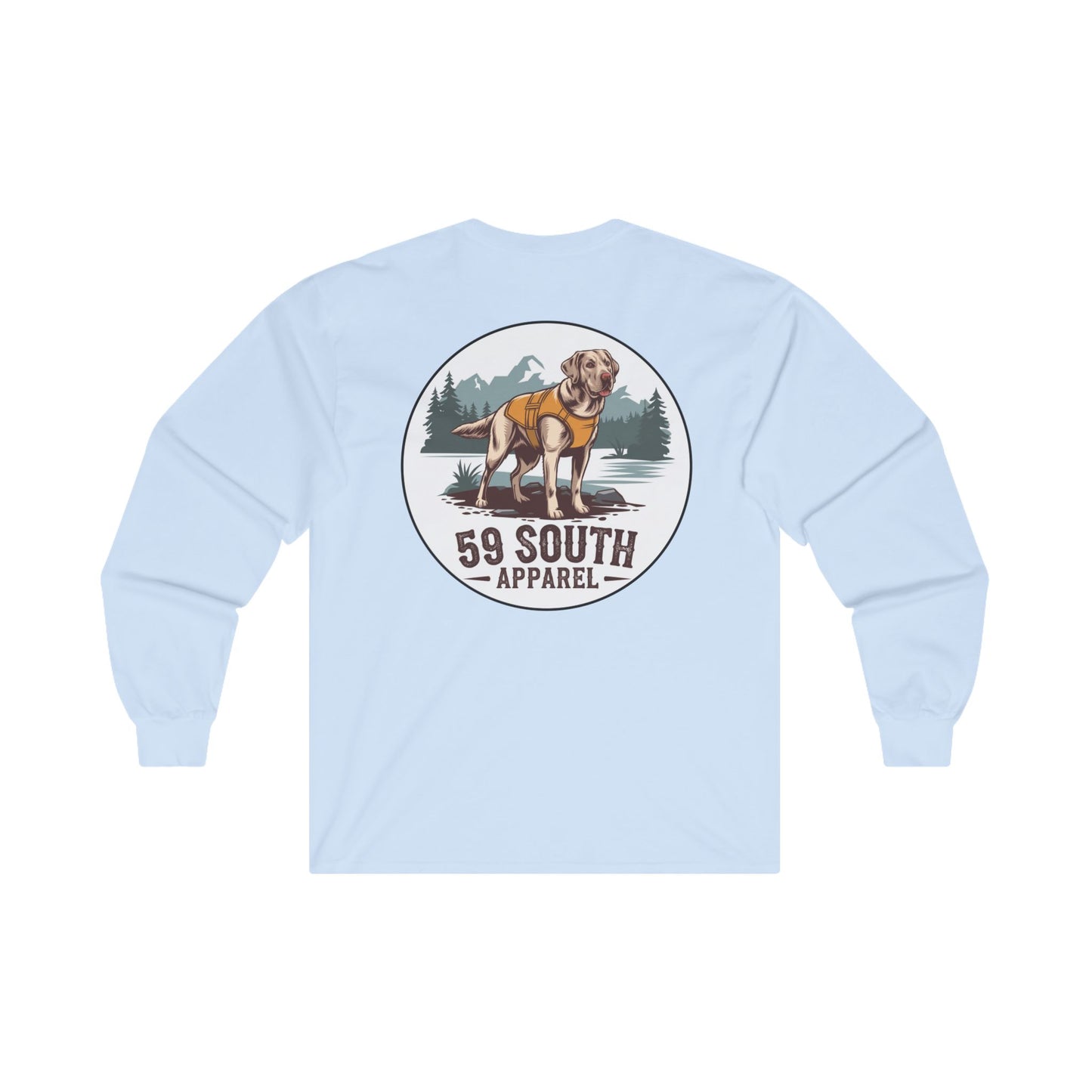 Unisex Long Sleeve Tee - 59 South Apparel Lab w Vest 2