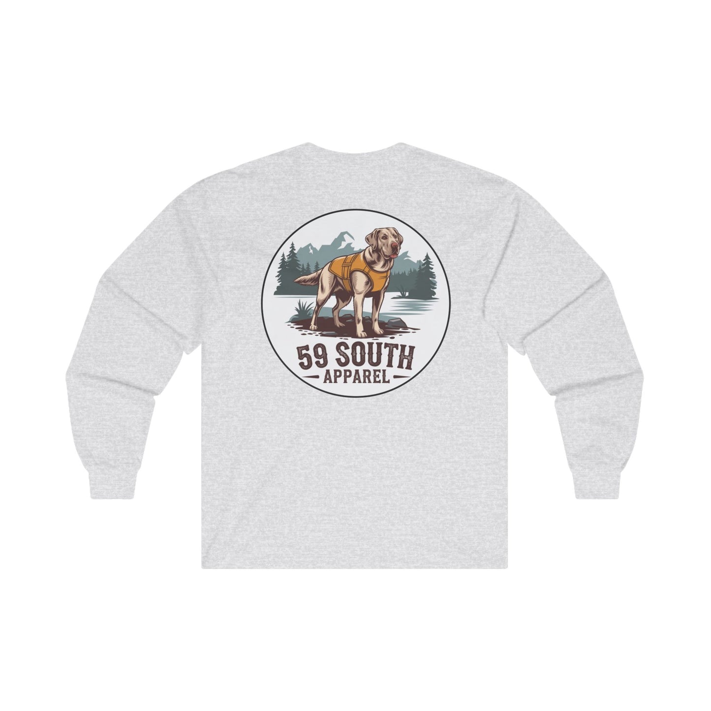 Unisex Long Sleeve Tee - 59 South Apparel Lab w Vest 2