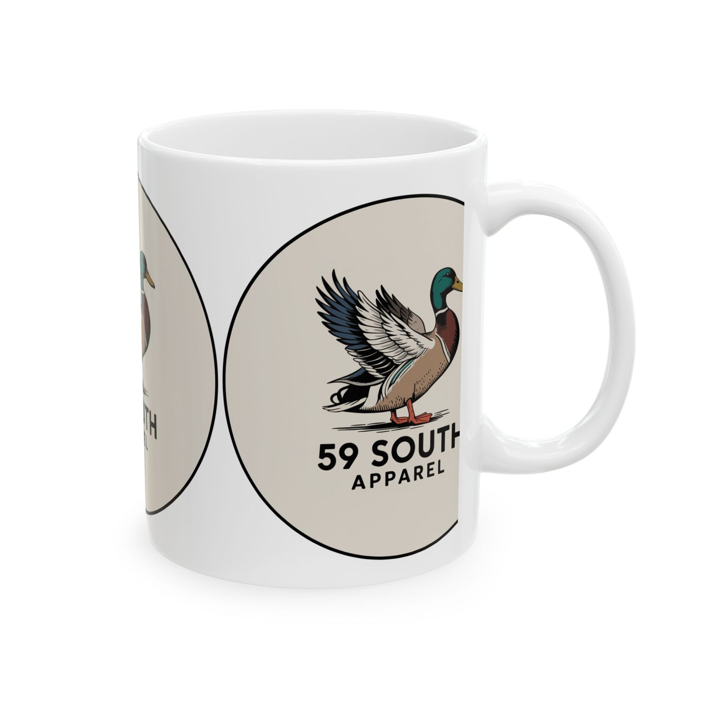 59 South Apparel Ceramic Coffee Mug - Mallard Design