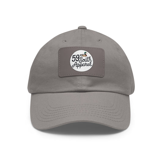 Hat with Leather Patch | 59 South Apparel Small Mallard Design