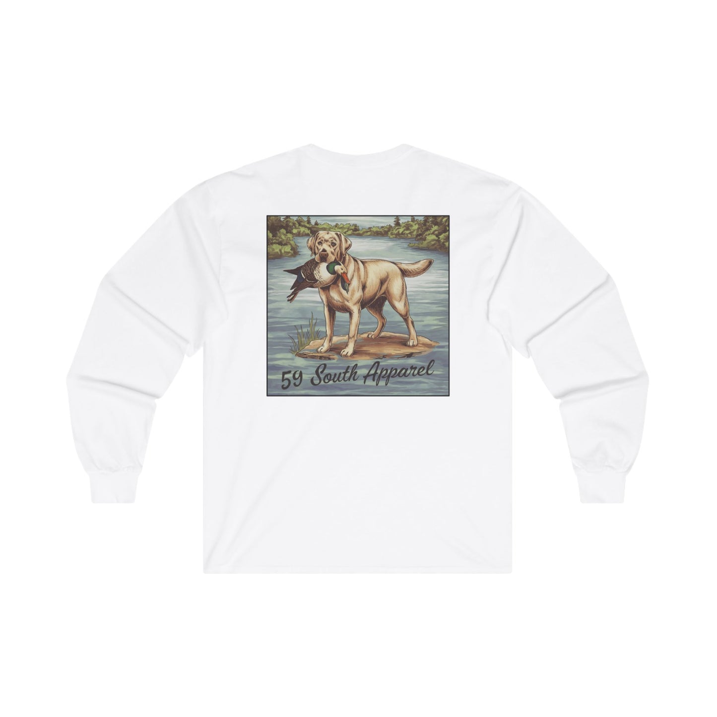 Unisex Long Sleeve Tee - 59 South Apparel Lab w Duck