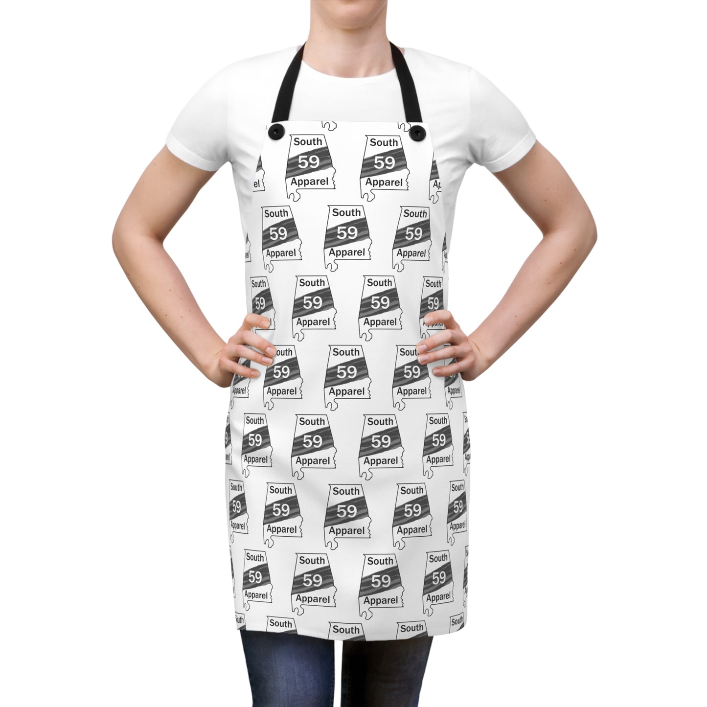 Stylish Cooking Apron with 59 South Apparel Logo– Perfect for Home Chefs and Food Lovers