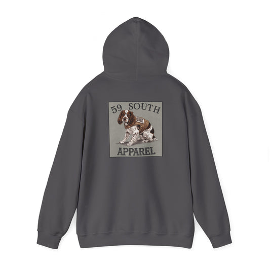 South 59 Unisex Hooded Sweatshirt - Spaniel W Vest