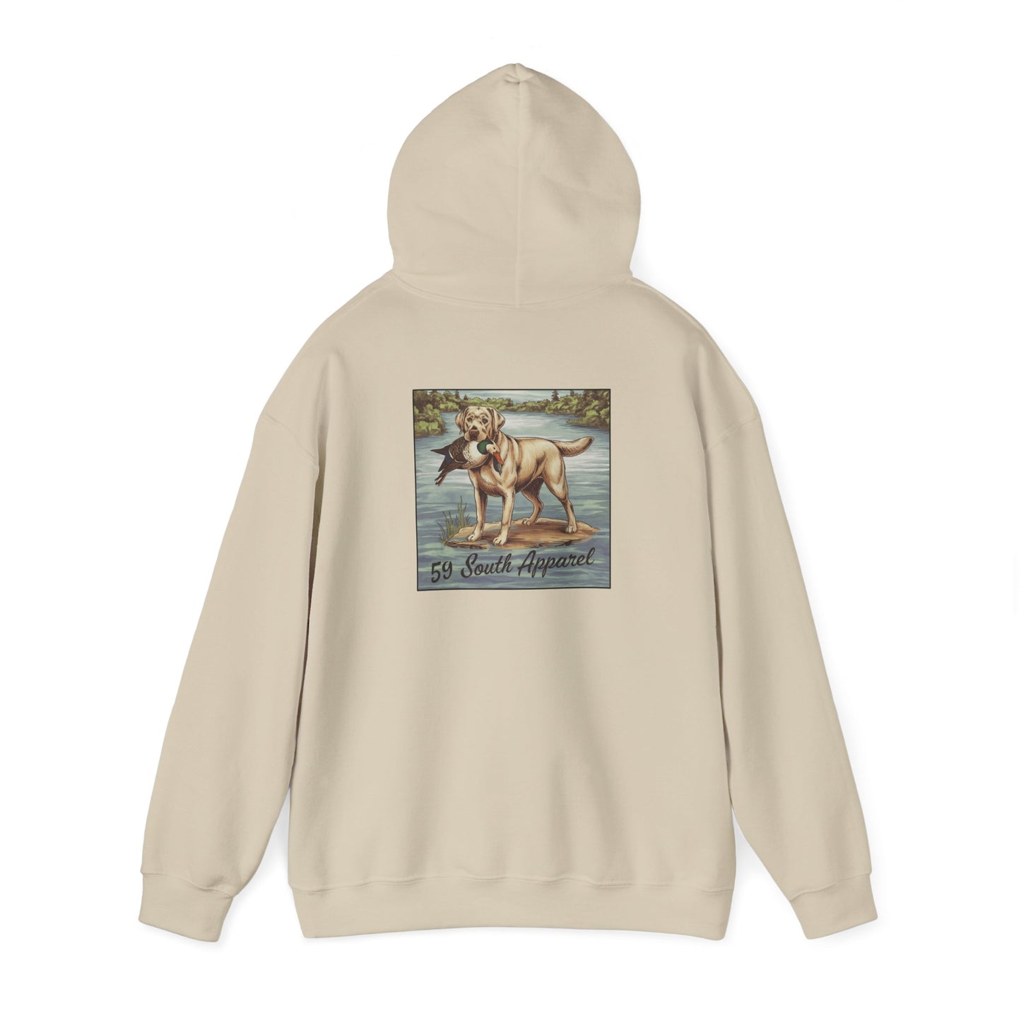 South 59 Unisex Hooded Sweatshirt - Lab w Duck