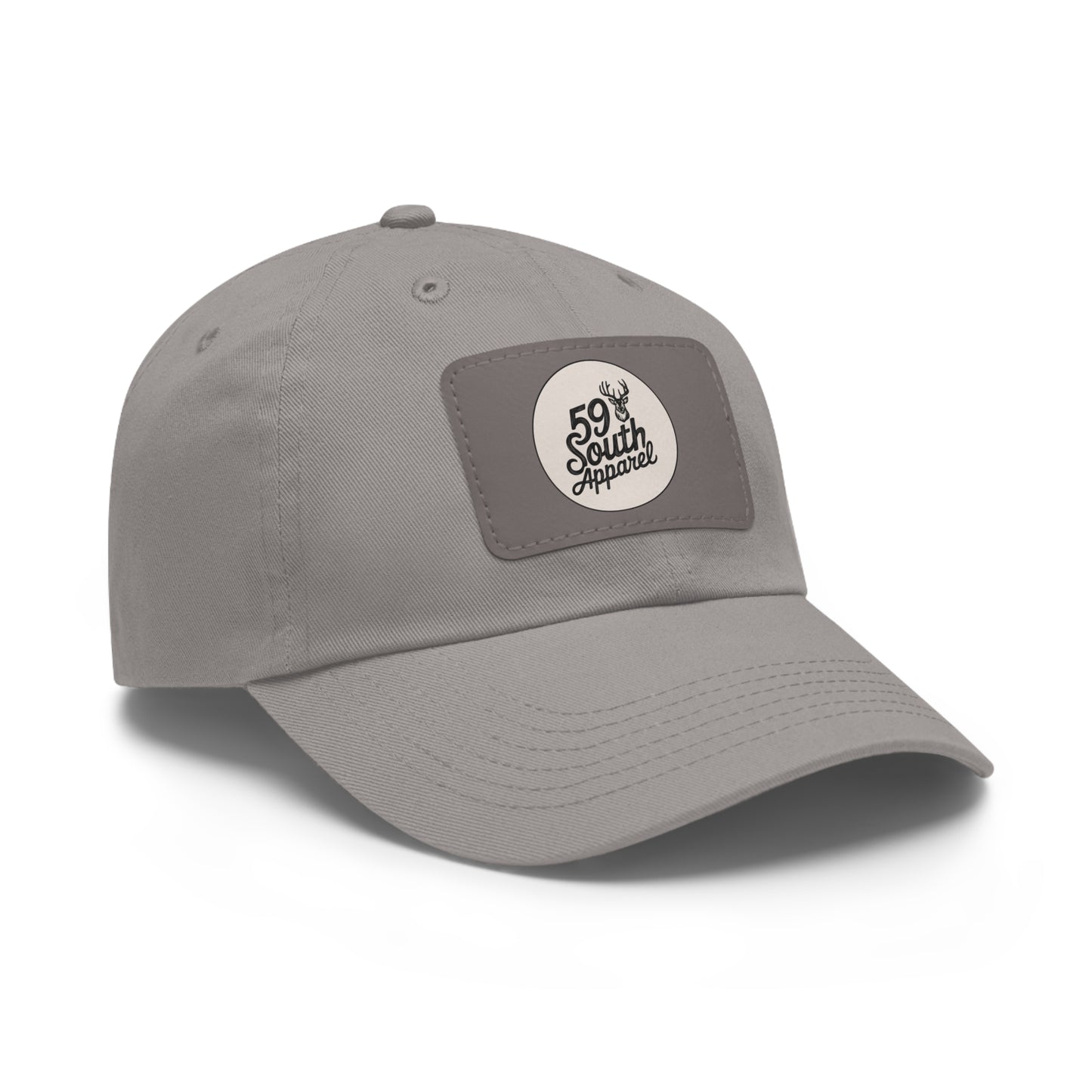 Hat with Leather Patch | 59 South Apparel Buck Design