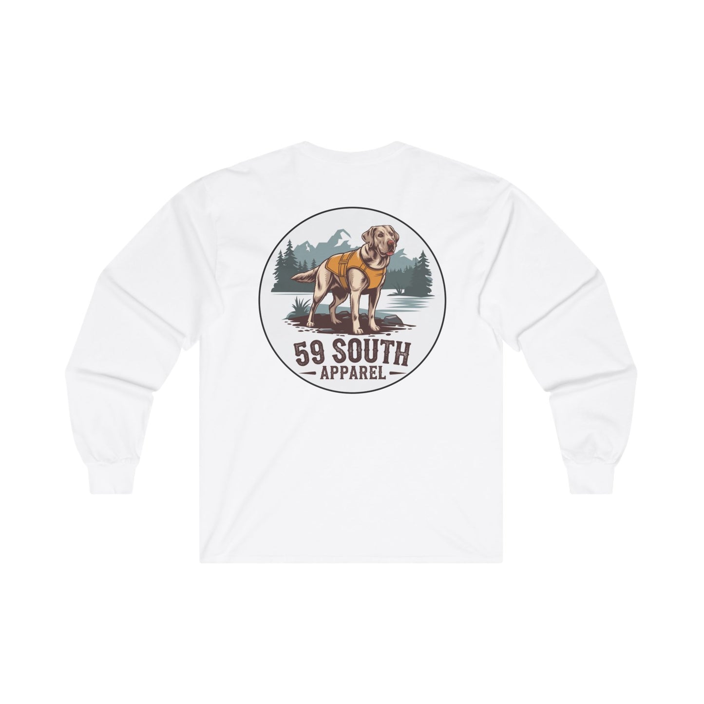 Unisex Long Sleeve Tee - 59 South Apparel Lab w Vest 2