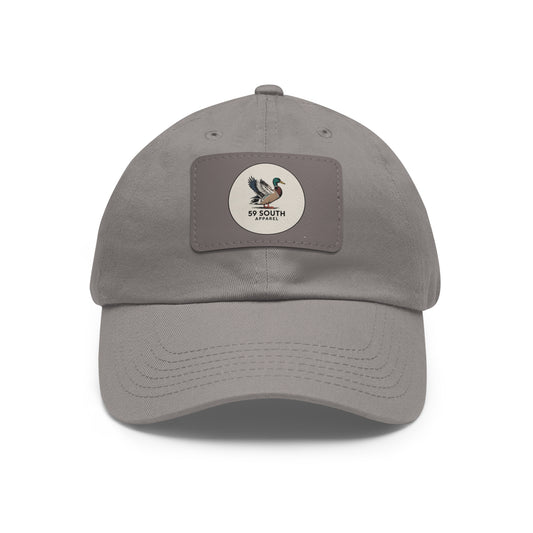 Hat with Leather Patch | 59 South Apparel Mallard Design