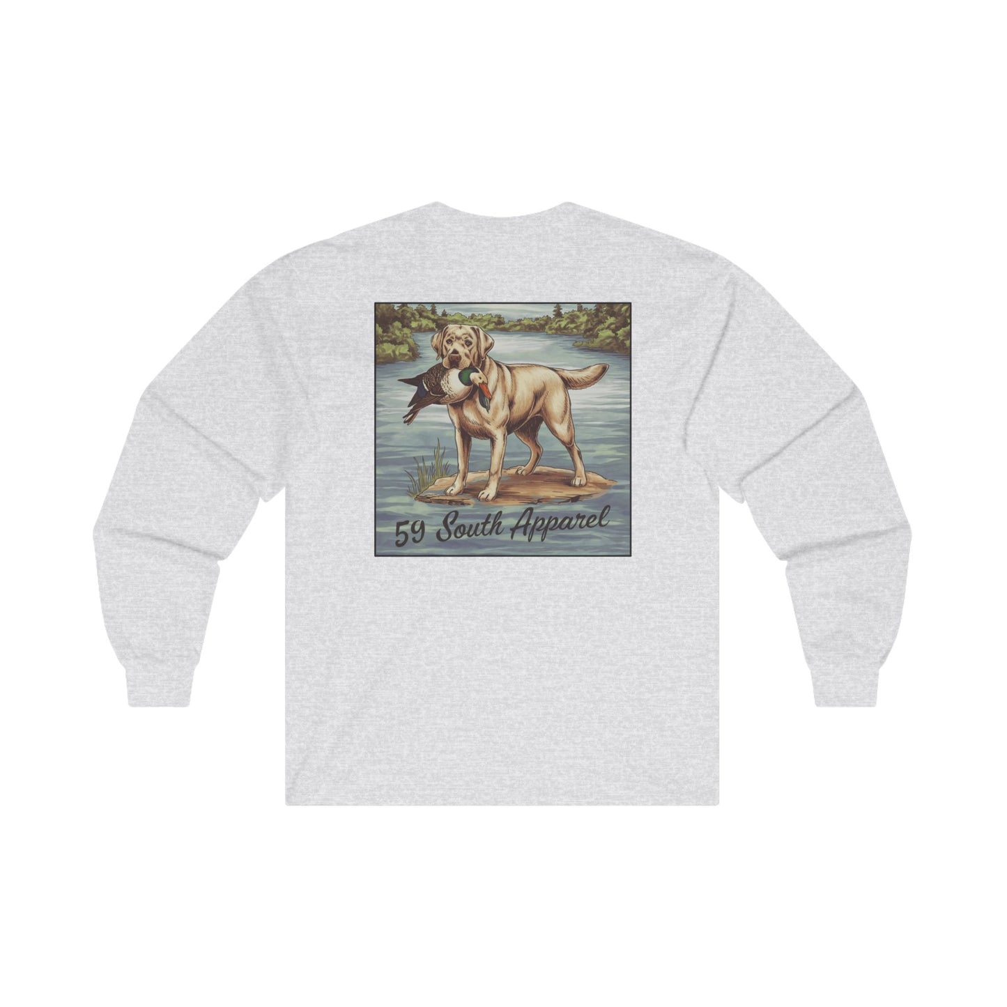 Unisex Long Sleeve Tee - 59 South Apparel Lab w Duck