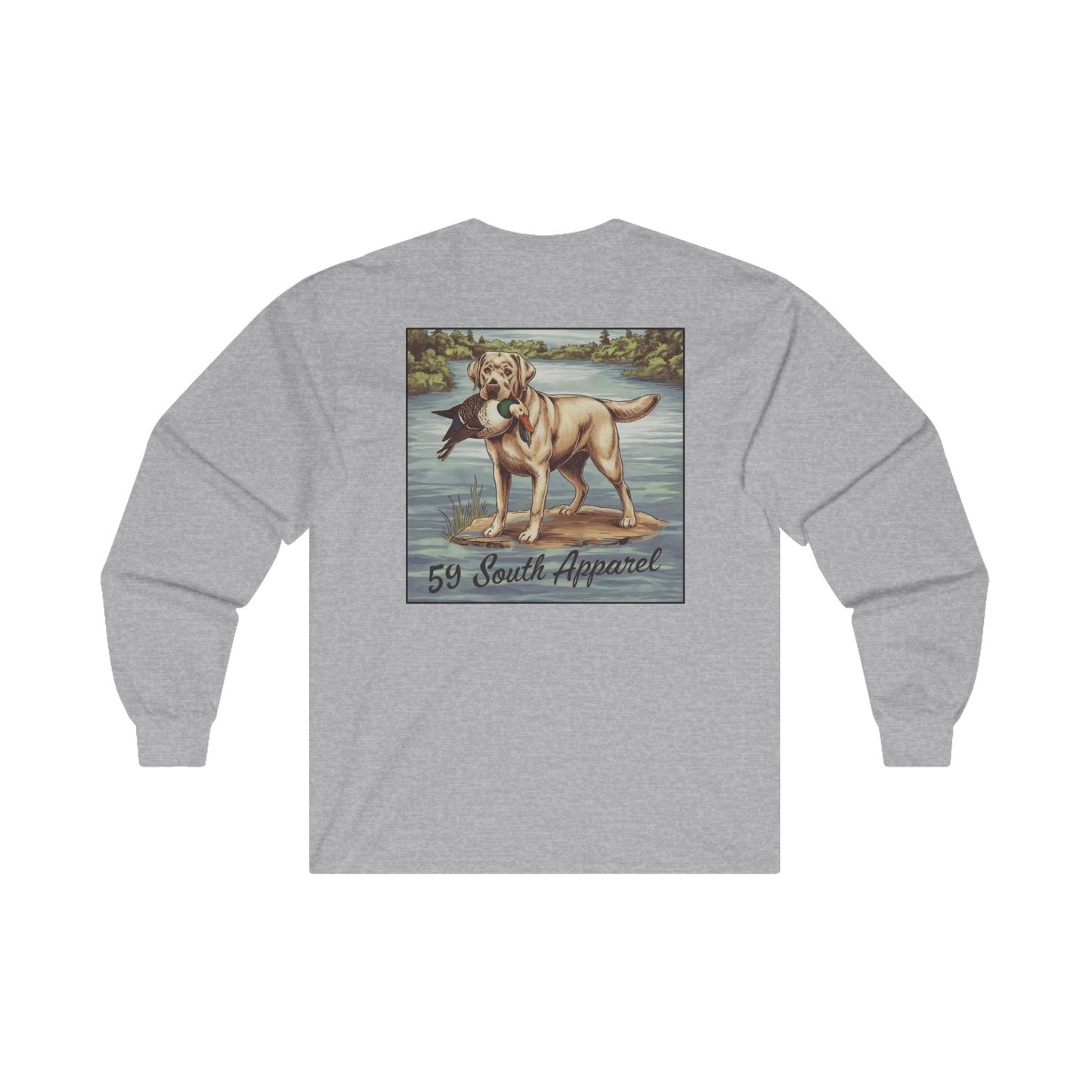 Unisex Long Sleeve Tee - 59 South Apparel Lab w Duck