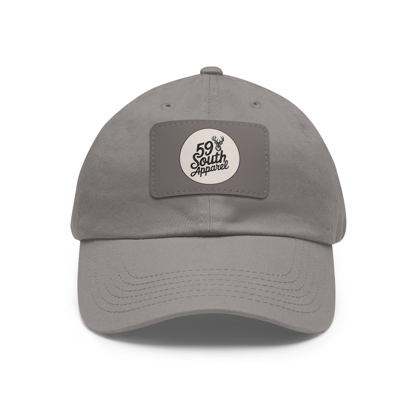 Hat with Leather Patch | 59 South Apparel Buck Design