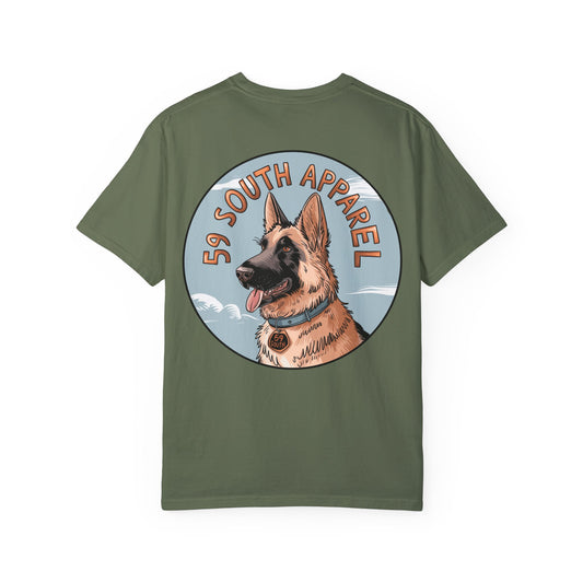 Vintage Style T-Shirt - German Shepard Design